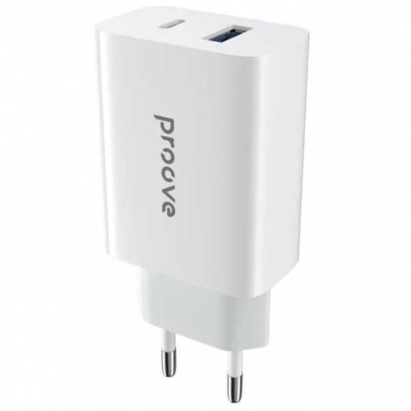 Proove Rapid 20W Wall Charger Type-C + USB - White | WCRP02110002