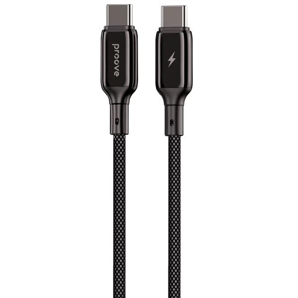 Proove Dense Metal Type-C to Type-C Cable 60W 1m - Black | CCDM60002201