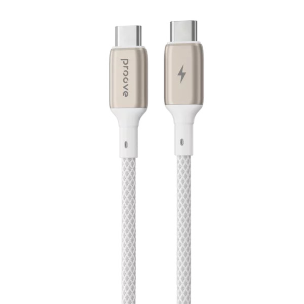 Proove Dense Metal Type-C to Type-C Cable 60W 1m - White | CCDM60002202