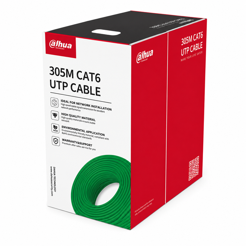 DAHUA 305m UTP CAT6 Cable Green | DH-PFM920I-6UN-CN