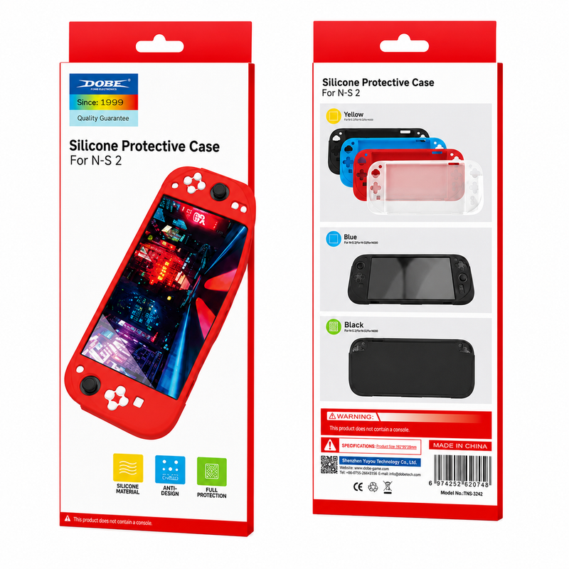 DOBE Silicone Case for Nintendo Switch 2 Red | TNS-3158