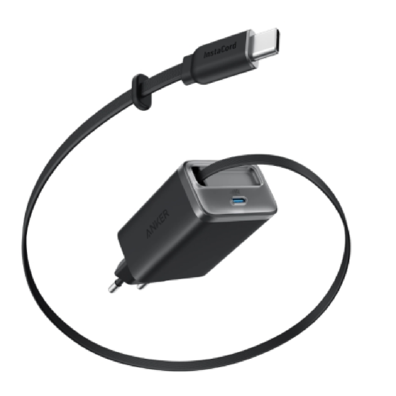 Anker Nano 35W Charger with Built-In Retractable USB-C Cable | A2658G11