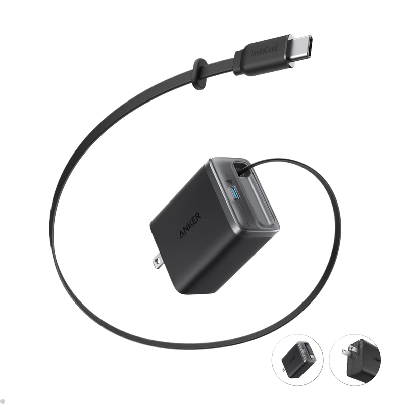 Anker Nano 35W Charger with Built-In Retractable USB-C Cable | A2658G11