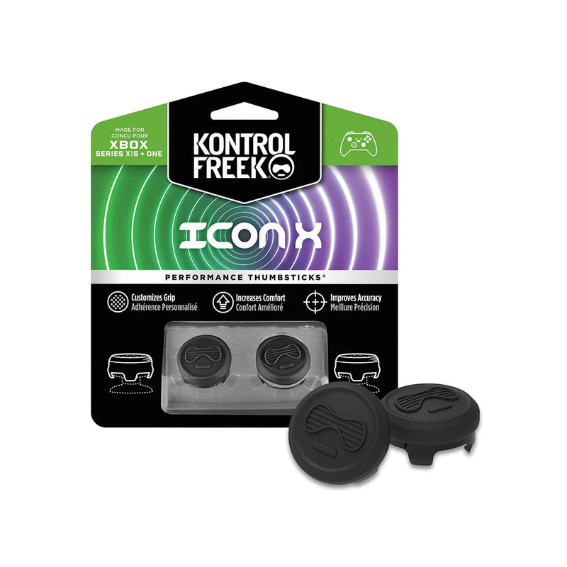 KontrolFreek Performance Thumbsticks For PlayStation 4 & PlayStation 5 - IconX Black