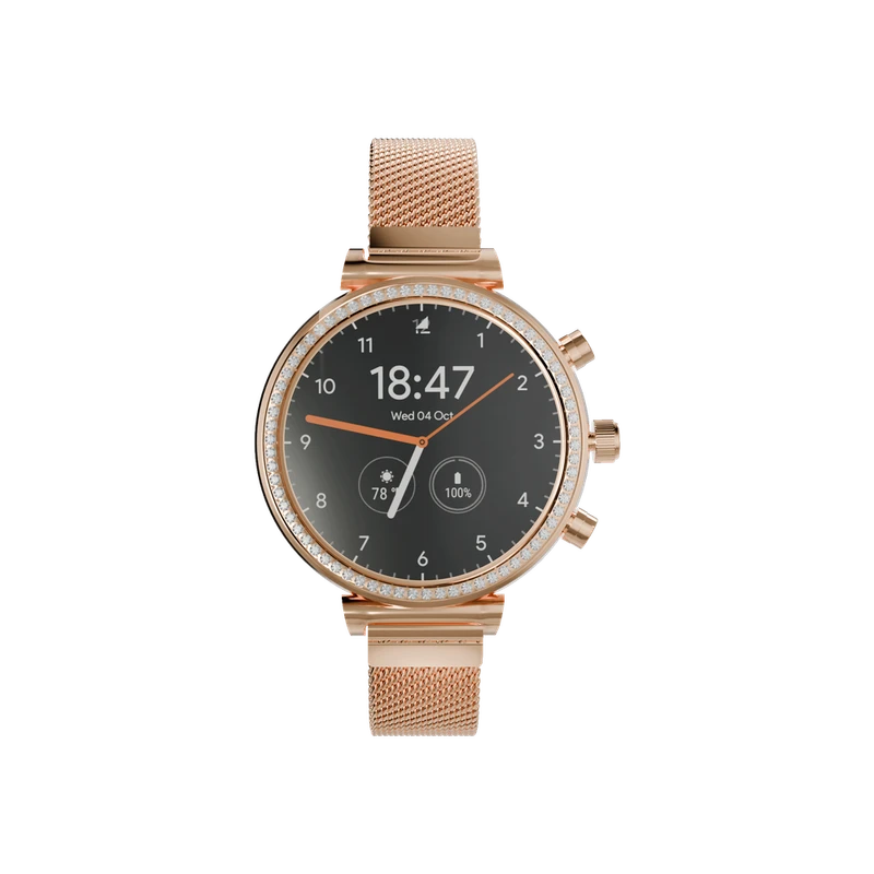 Heatz 1.28" inch super AMOLED smart watch - Gold | HW20