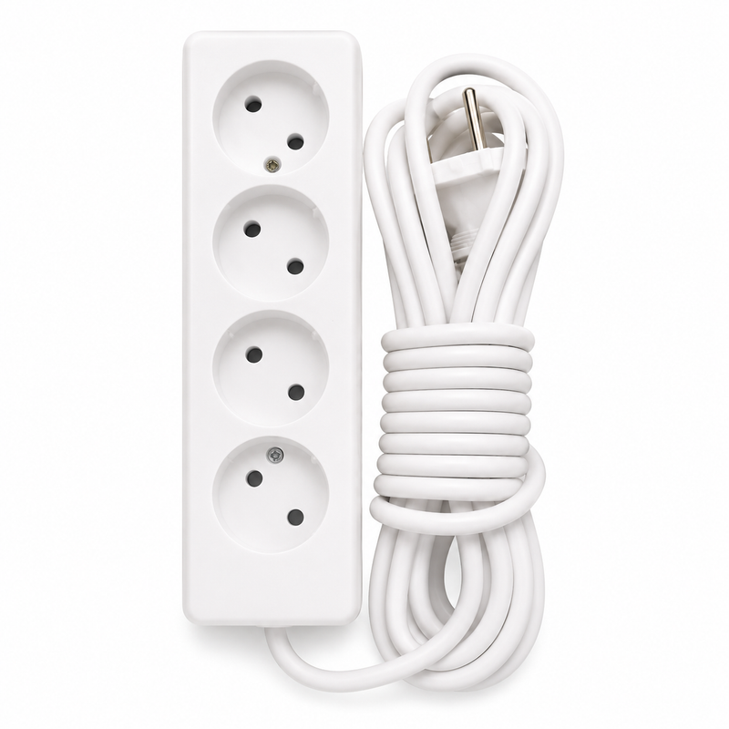 Craunot 4-Socket Power Strip with Switch 5m Cable | CRAUNOT