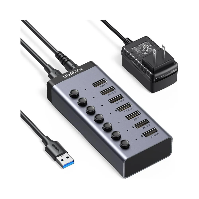 UGREEN 7-in-1 USB-A Data Transfer & Charging Hub | 90307