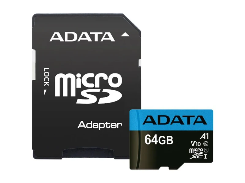 ADATA microSDXC Memory Card 64GB Class 10 A1 | AUSDX64GUICL10A1-RA1