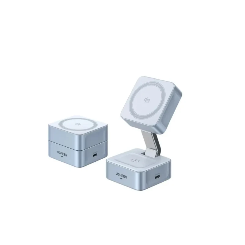 UGREEN W752 Qi2 25W MagFlow 2-in-1 Wireless Charger MagSafe-Compatible USB-C | 55960B