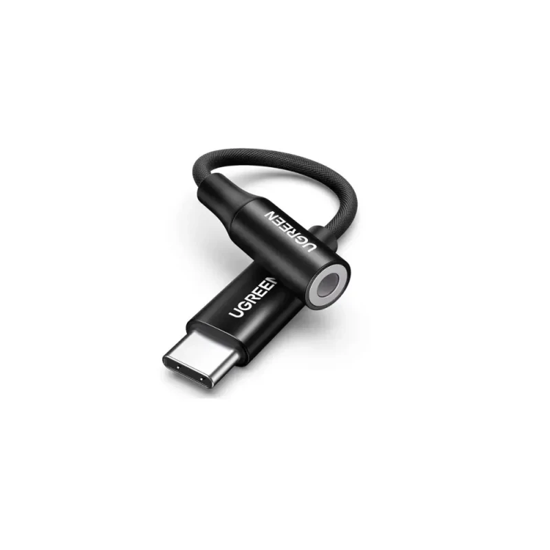 UGREEN AV161 USB-C Male to 3.5mm Female Audio Adapter 24bit/96kHz HiFi DAC | 50631