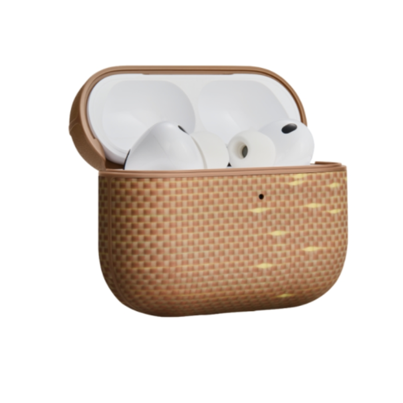 PITAKA Airpods Pro 3 Aramid Fiber Case - Golden Glint | APM2504