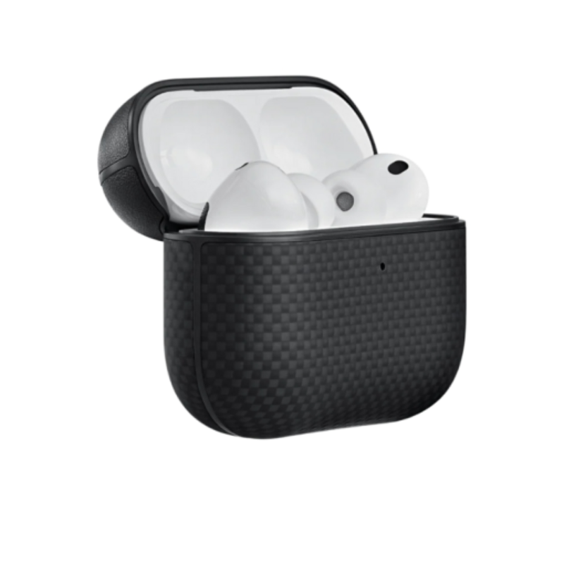 PITAKA Airpods Pro 3 Aramid Fiber Case - 1500D Black/Grey-Plain | APM2501
