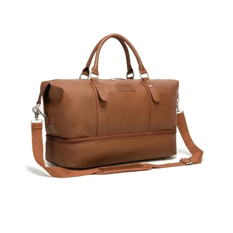 KINMAC Premium Leather Waterproof Gym Bag | KMC482