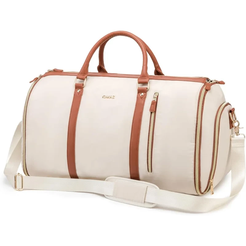 Kinmac Elite 2-in-1 Executive Voyager Garment Duffel Bag 50L - Beige | KMT489