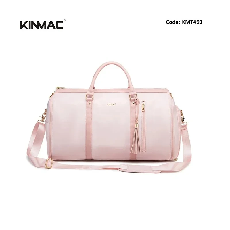 Kinmac Elite 2-in-1 Executive Voyager Garment Duffel Bag 50L - Pink | KMT489