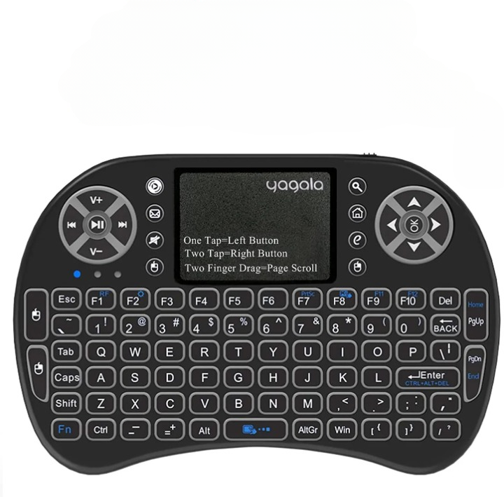 Backlit Mini Keyboard With Touchpad Mouse 2.4GHz For PC | Laptop | Smart TV | Android | TV Box