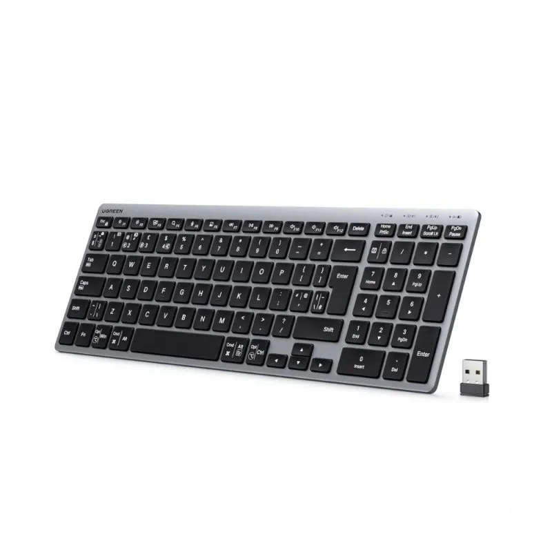 UGREEN Dual Mode Wireless Keyboard Bluetooth 5.4 & 2.4GHz UK Layout | 75163