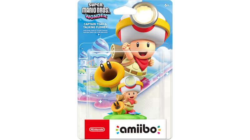 Nintendo Captain Toad & Talking Flower amiibo - Super Mario Bros. Wonder Series
