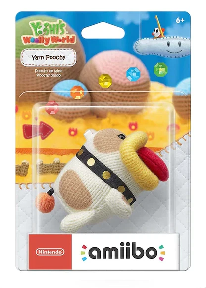 Yarn Poochy amiibo - Poochy & Yoshi's Woolly World Series