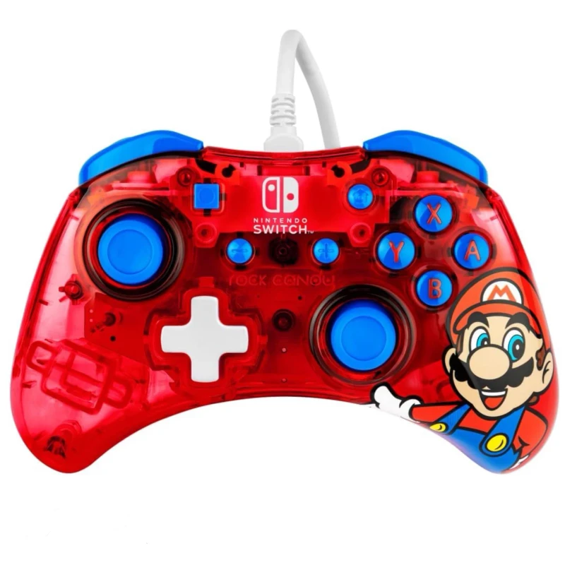 PDP Rock Candy Wired Gaming Switch Pro Controller - Mario Red