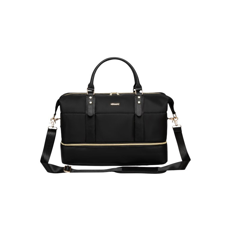 KINMAC The Ultimate 3-in-1 KMC480 Travel Duffel Bag – Black Water-Resistant Weekender with Shoe Compartment & Laptop Sleeve