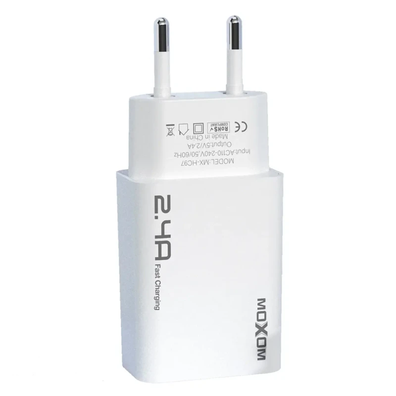 MOXOM MX-HC97 Single USB 2.4A EU Charger | MX-HC97