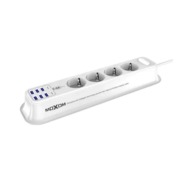Moxom Safety Power Strip - White | MX-ST05