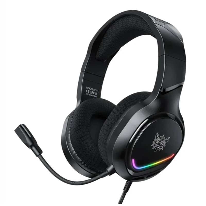 Onikuma RGB Wired Gaming Headset with Noise Cancelling Microphone | X31