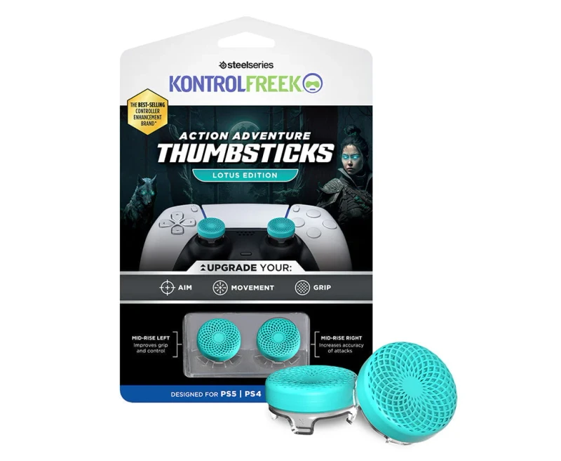 KontrolFreek Action Adventure Thumbsticks Lotus Edition for PlayStation 4 | PlayStation 5