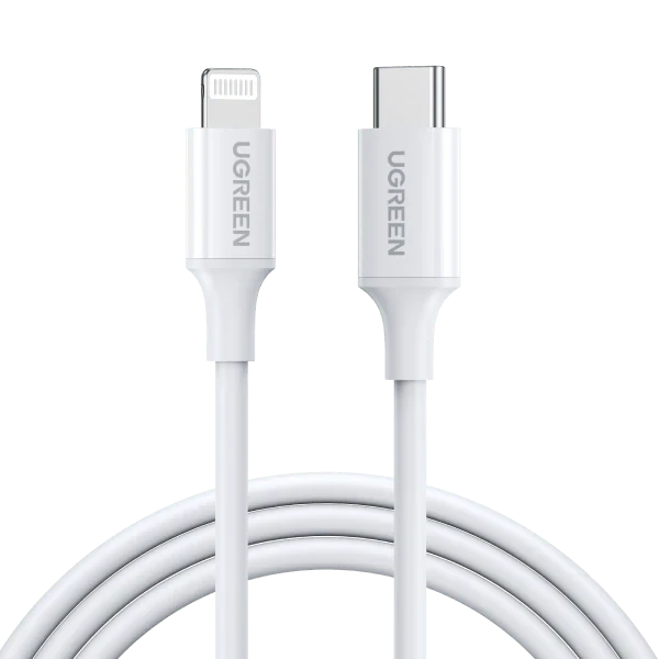 UGREEN USB to Lightning Charging & Sync Cable MFI - Apple Certified 1M White | 70523