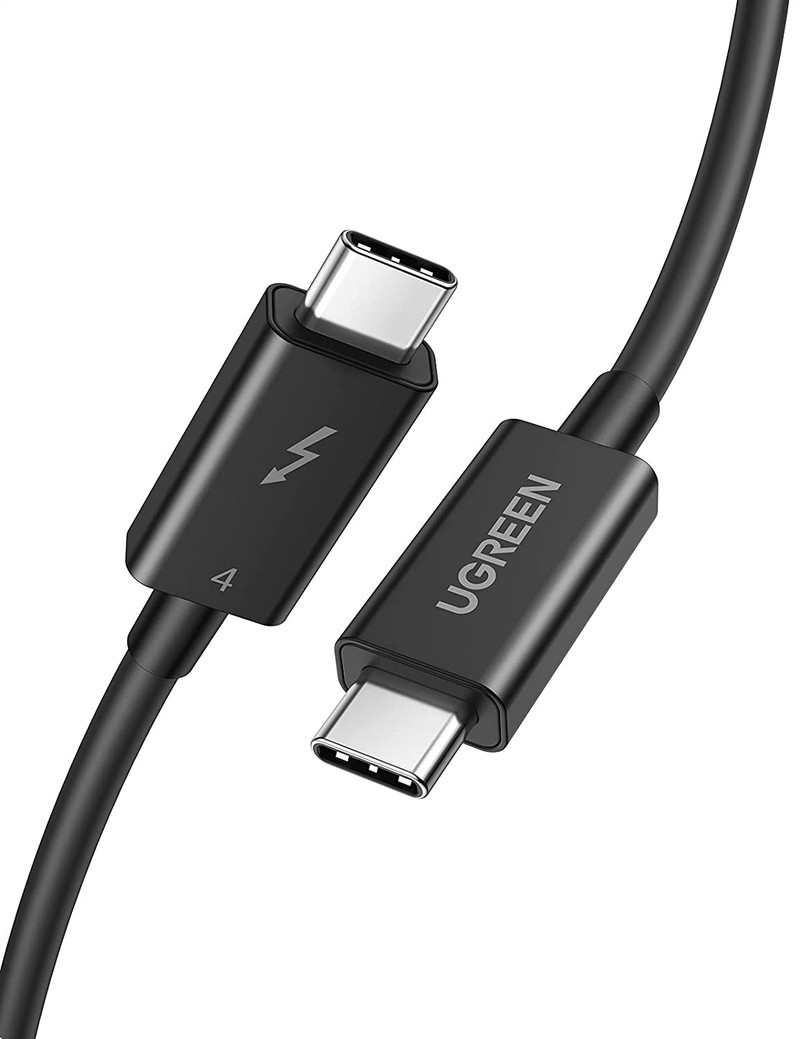 UGREEN Thunderbolt 4 Type C Male To Male Cable 0.8M Black | US501 | 30389
