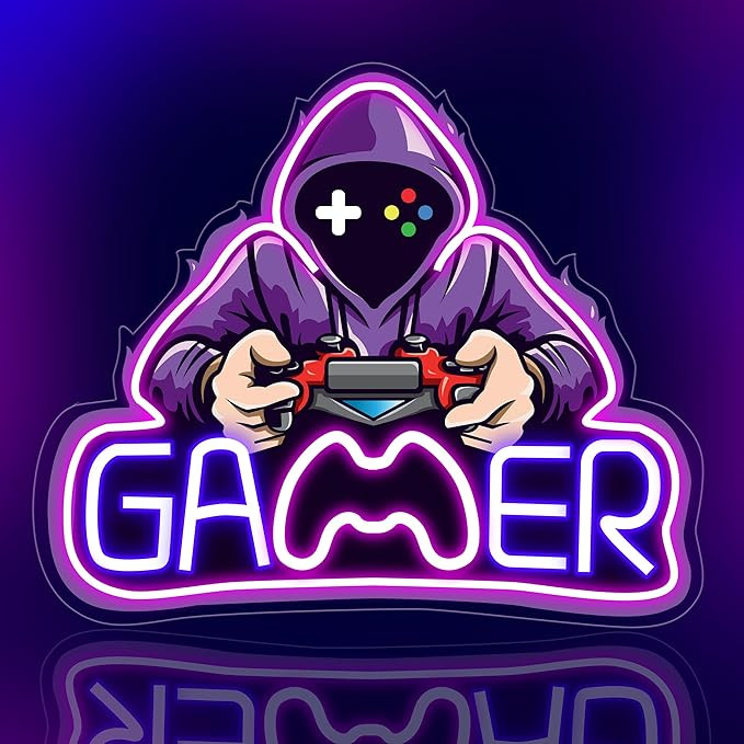 LED Light Neon Sign For Wall Decor 27×18 cm - Gamer
