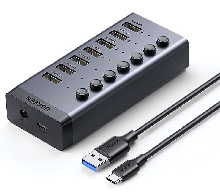 UGREEN USB 3.0 Hub 7 Ports (Charging & Data Transfer) | CM481