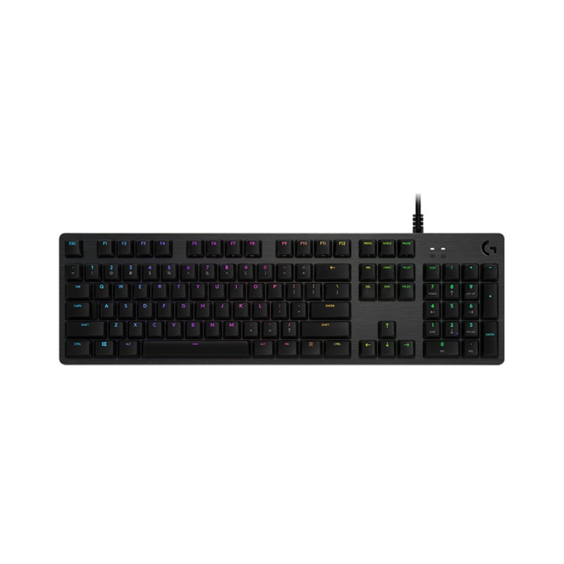 Logitech G512 Carbon LIGHTSYNC RGB Mechanical Gaming Keyboard with GX Blue Clicky Switches - English/Russian | 920-008948