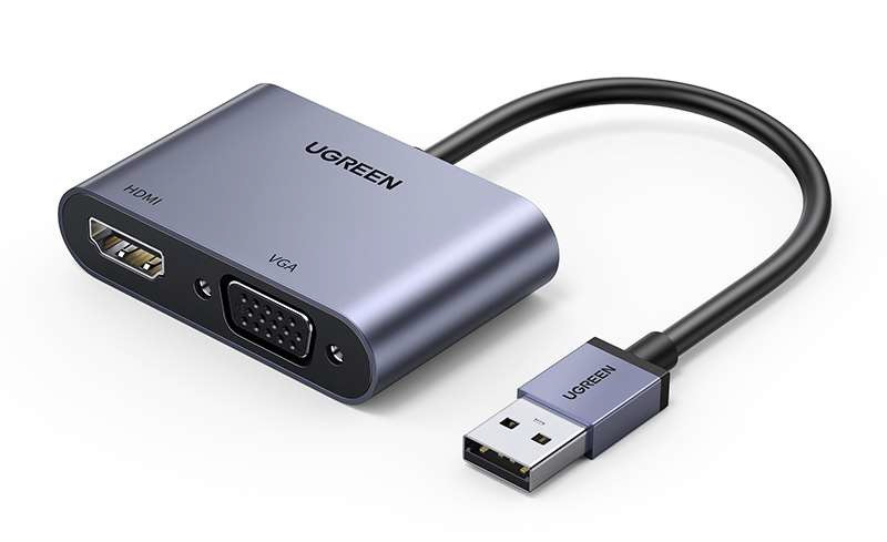 UGREEN USB 3.0 to HDMI + VGA Converter | 20518