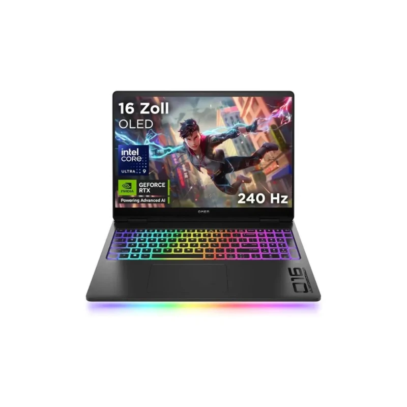 HP OMEN MAX 16 Gaming Laptop Ryzen AI 9 HX 375 32GB RAM 1TB SSD RTX 5080 16" 2.5K 240Hz - Shadow Black | 16-AK0098NR