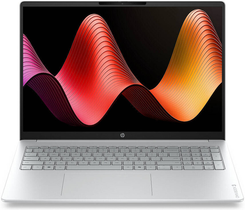 HP OmniBook 3 - AMD Ryzen 5 40 - 16GB RAM - 256GB SSD - 16" 2K Touchscreen Laptop - Glacier Silver | 16-BY0205DX