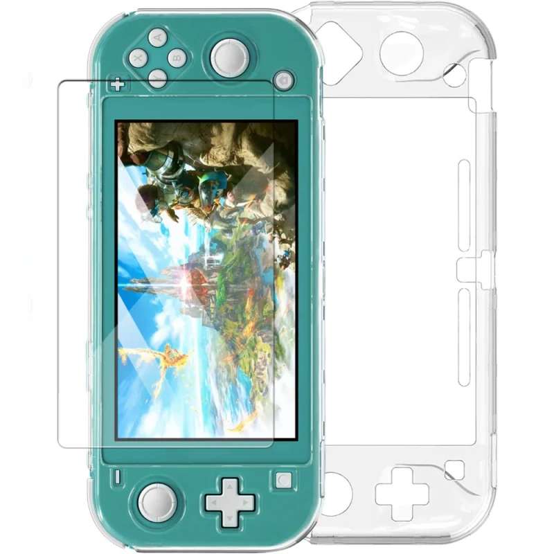 Crystal Case with Tempered Glass for Nintendo Switch Lite