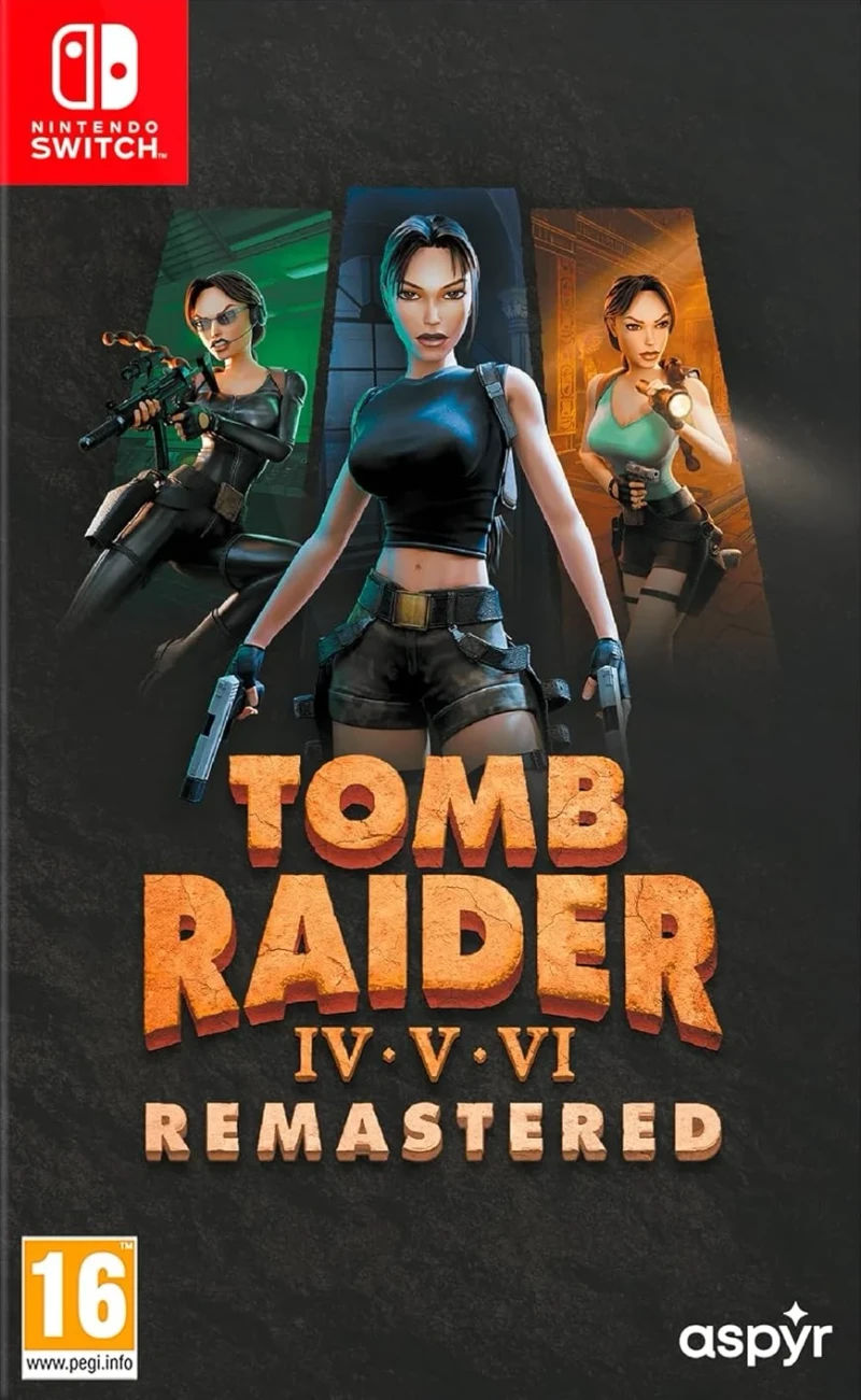 Tomb Raider IV-V-VI Remastered Starring Lara Croft - Nintendo Switch