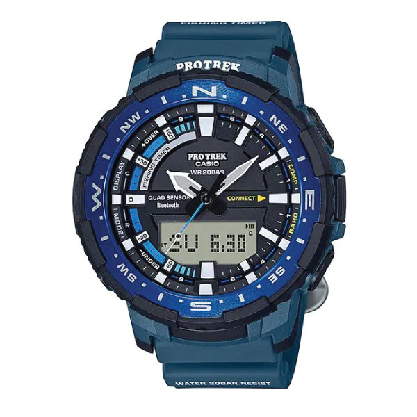Casio PRO TREK Bluetooth Fishing Watch - Blue | PRT-B70-2DR