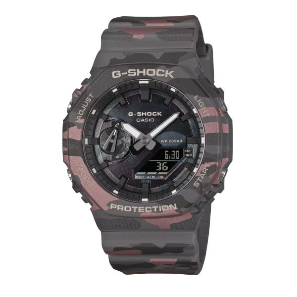 Casio G-SHOCK Men Watch - Khaki Camouflage | GA-2100CMD-8ADR