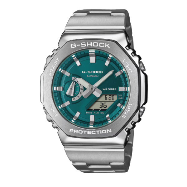 Casio G-SHOCK Casual Men Watch - Green / Silver | GM-2110D-3A1DR