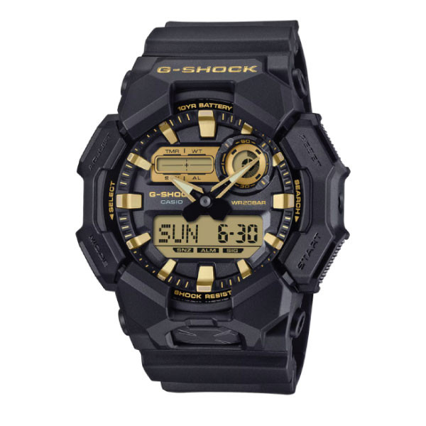 Casio G-SHOCK Men Watch - Black & Gold | GA-010GB-1A9DR
