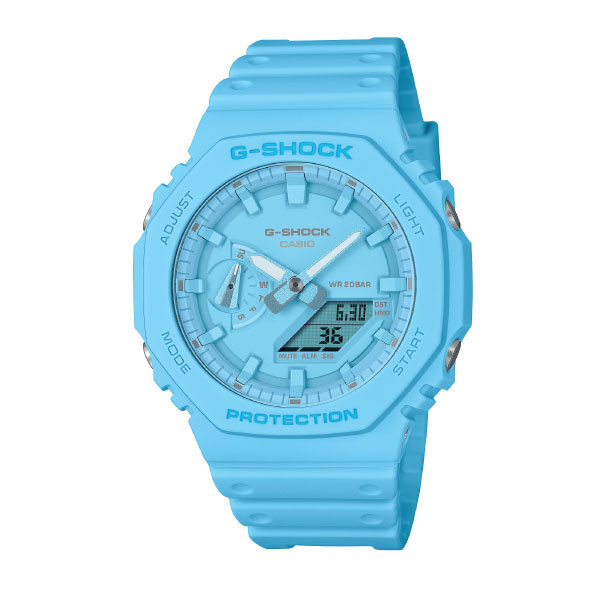 Casio G-SHOCK Tone-on-Tone Casual Men Analog-Digital Watch - Blue | GA-2100-2A2DR