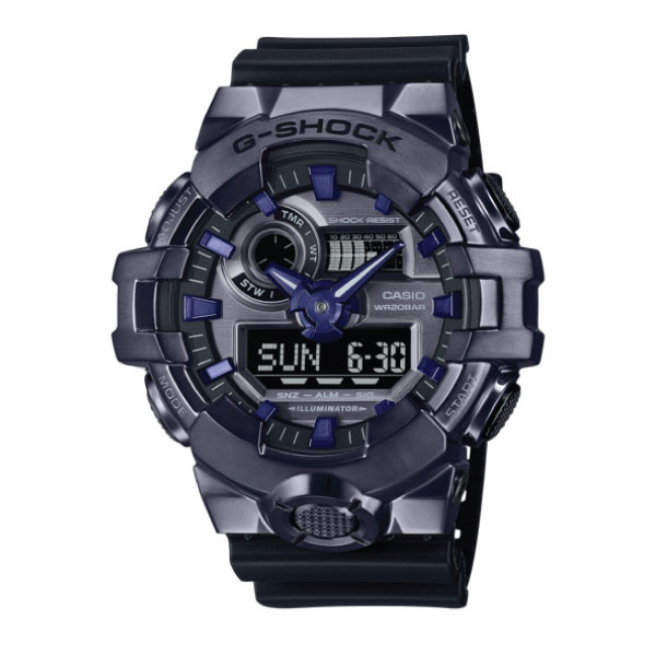Casio G-SHOCK G-STEEL Casual Men Analog-Digital Watch - Black & Purple | GM-700P-6ADR