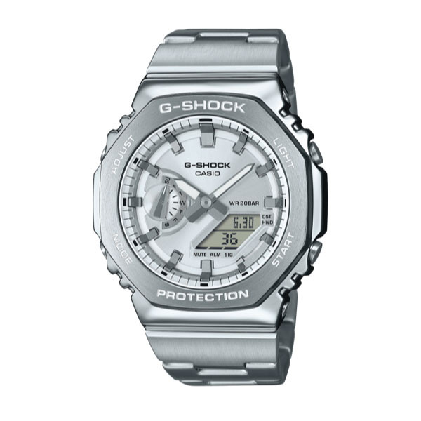 Casio G-SHOCK G-STEEL Casual Men Analog-Digital Watch - Silver | GM-2110D-7ADR