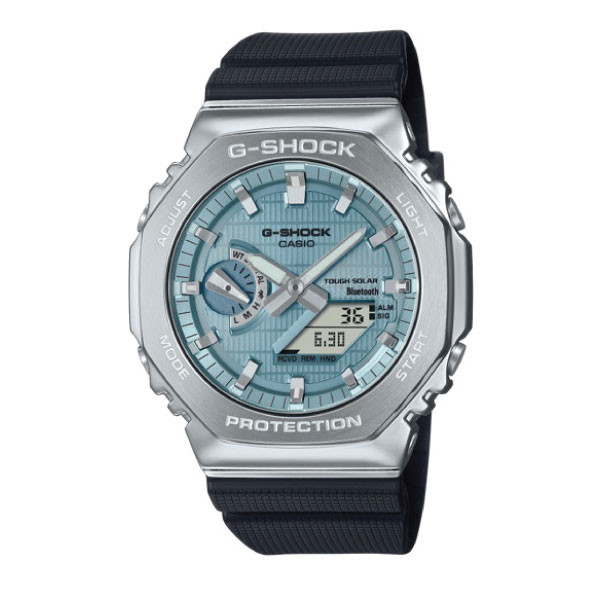 Casio G-SHOCK G-STEEL Bluetooth Solar Men Watch - Black & Blue | GBM-2100A-1A2DR
