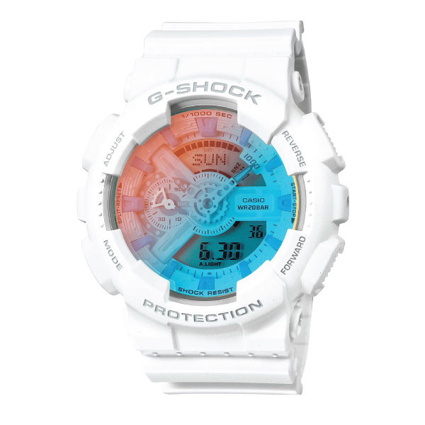 Casio G-SHOCK Casual Men Analog-Digital Watch - White & Blue | GA-110TL-7ADR