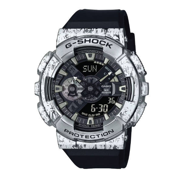 Casio G-SHOCK Metal-Covered Men Analog-Digital Watch - Black & Grey | GM-110GC-1ADR