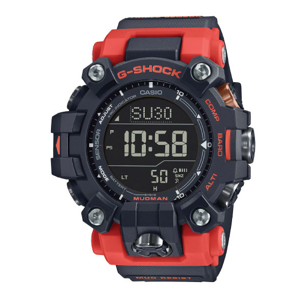 Casio G-SHOCK MASTER OF G – LAND MUDMAN Solar Men Watch - Black & Red | GW-9500-1A4DR